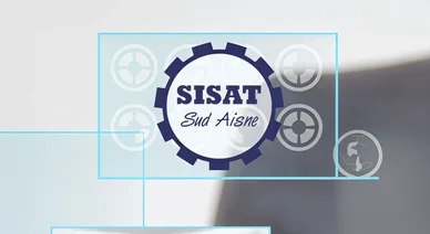 Identité visuelle du SISAT Sud Aisne, service interprofessionnel de santé au travail dans le sud de l’Aisne.