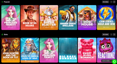 Gama de entretenimento do casino Blitzbet