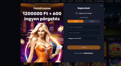 Vox kaszinó regisztrációs űrlap