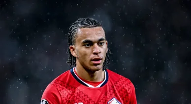 Ethan Mbappé portrait Lille pluie.