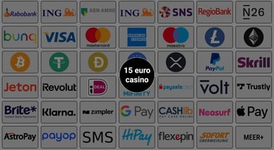 15 euro casino betaalmethoden