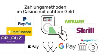 Zahlungsmethoden im Casino mit echtem Geld