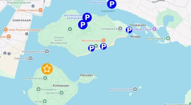korkeasaari pysäköinti