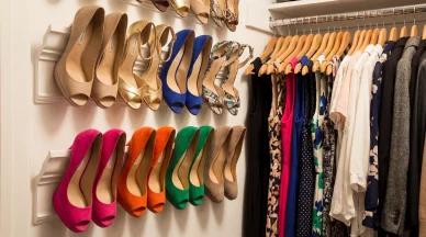 Crown Molding as Shoe Rack