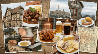 Traditionelle Küche der Harzregion, Deutschland, Gerichte