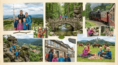 Urlaub mit Kindern im Harz, Spaziergänge, Familie