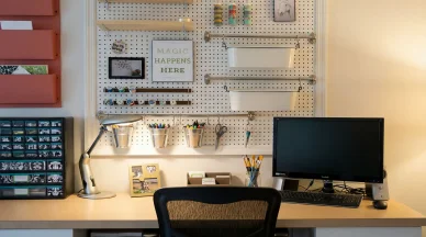 Hang A Pegboard Organizer