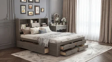 King Storage Bed Frame