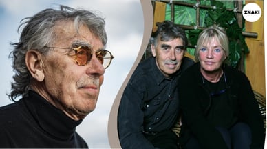 På fotot är Lasse Åberg tillsammans med sin fru Inger Jönsson