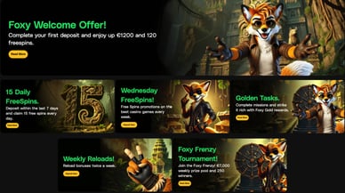 foxy gold casino bonus