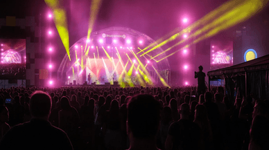 Dança ao ar livre no festival