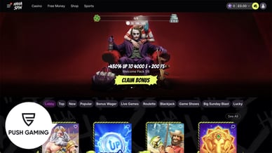 top push gaming online slot sites