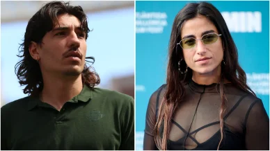 Héctor Bellerín y Carolina Yuste