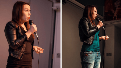 Дерская на її перших виступах