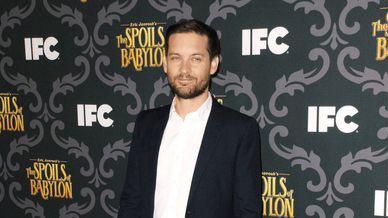 Tobey Maguire durante un evento público