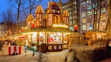 Weihnachtsmarkt am Gerhart-Hauptmann-Platz in Hamburg