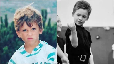 Jaime Lorente en su infancia