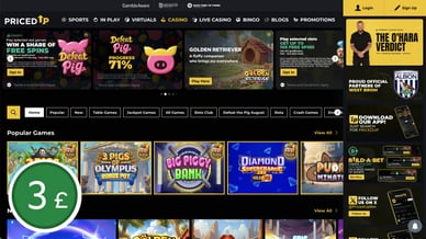 3 deposit casino uk