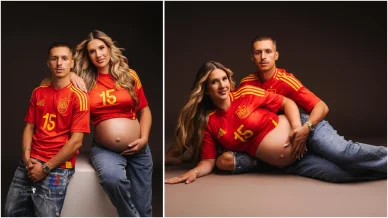 Bryan Zaragoza con su novia