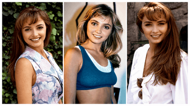 Angélica Rivera als junges Model und Nachwuchsschauspielerin in den 1990er-Jahren