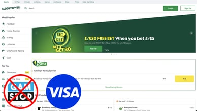 paddypower casino visa online