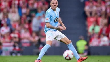 Iago Aspas durante el partido Iago Aspas durante el partido