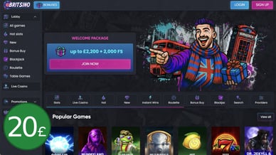 20 pound deposit casino