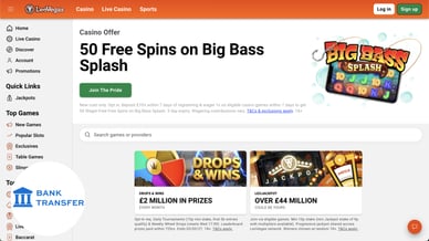 top casino that accepts fast bank transfer