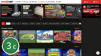 deposit £3 casino uk