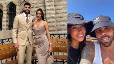 David Raya y Tatiana Trouboul