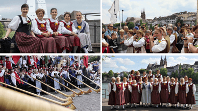 Festliche Atmosphäre beim grössten Jodlerfest der Schweiz