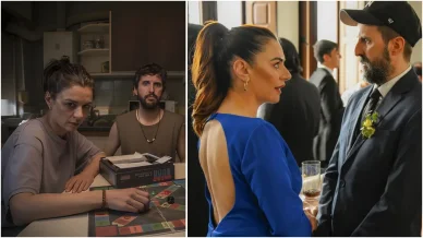 Miren Ibarguren durante el rodaje de películas Miren Ibarguren películas