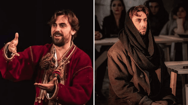 Олексій у ролі Енея та у виставі «Нація»