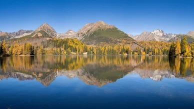 Starbské Pleso Starbské Pleso na jeseň