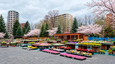 公園のイベント さっぽろ園芸市