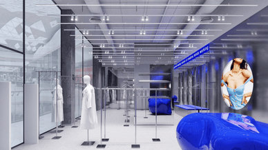 Інтер'єр магазину українського бренду одягу CHER’17 у Вінниці