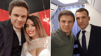 Дмитро Комаров, Надя Дорофєєва та Андрій Шевченко