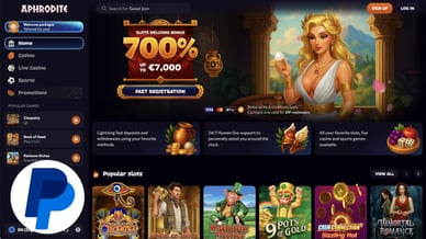 casino accept paypal