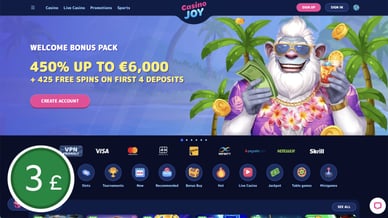 £3 casino deposit