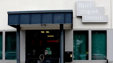 Entrén till Spelinspektionens kontor i Strängnäs Entrén till Spelinspektionens kontor i Strängnäs