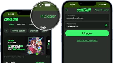 comeon inloggen