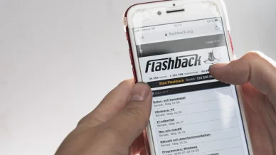 Flashback Forum på telefonskärm Flashback Forum på telefonskärm