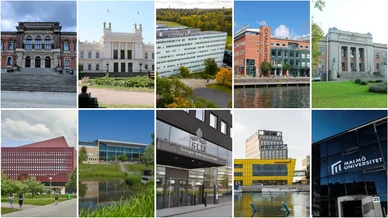 10 bästa universitet i Sverige