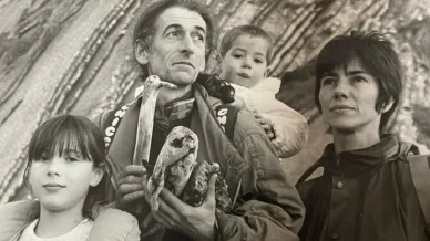 Bárbara Goenaga en su infancia