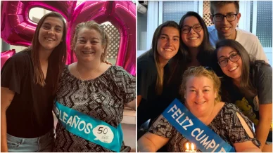 Patri Guijarro con su familia