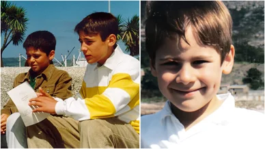 Martiño Rivas en su infancia