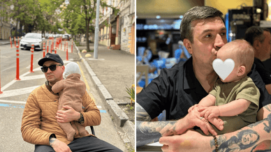 Сергій Іванов з молодшим сином, якого приховує від публічності