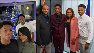 Alejandro Balde con su familia Alejandro Balde con su familia