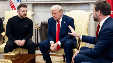 Зеленський, Трамп та Венс в Білому Домі