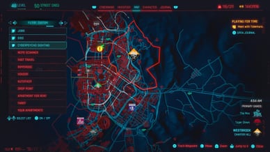 Cyberpunk 2077 map